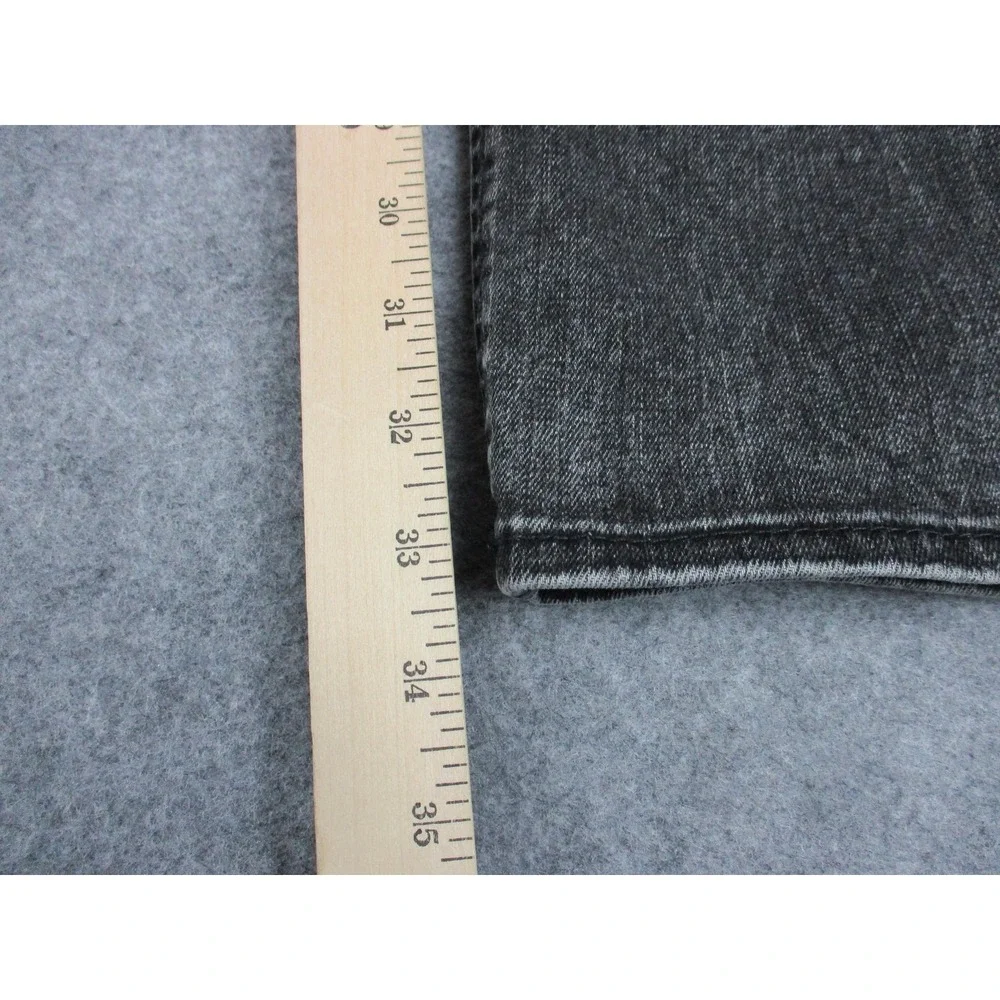 True Religion Jeans Mens 38 Gray Rocco Moto Relaxed Skinny Pocket Embroidery